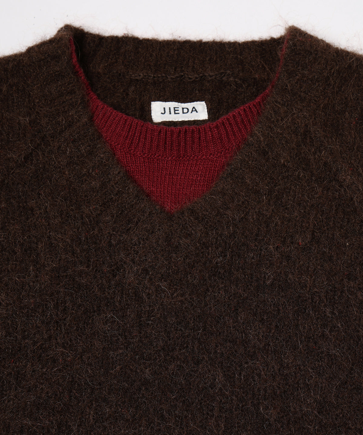 JIEDA　LAYERED MOHAIR V-NECK SWEATER