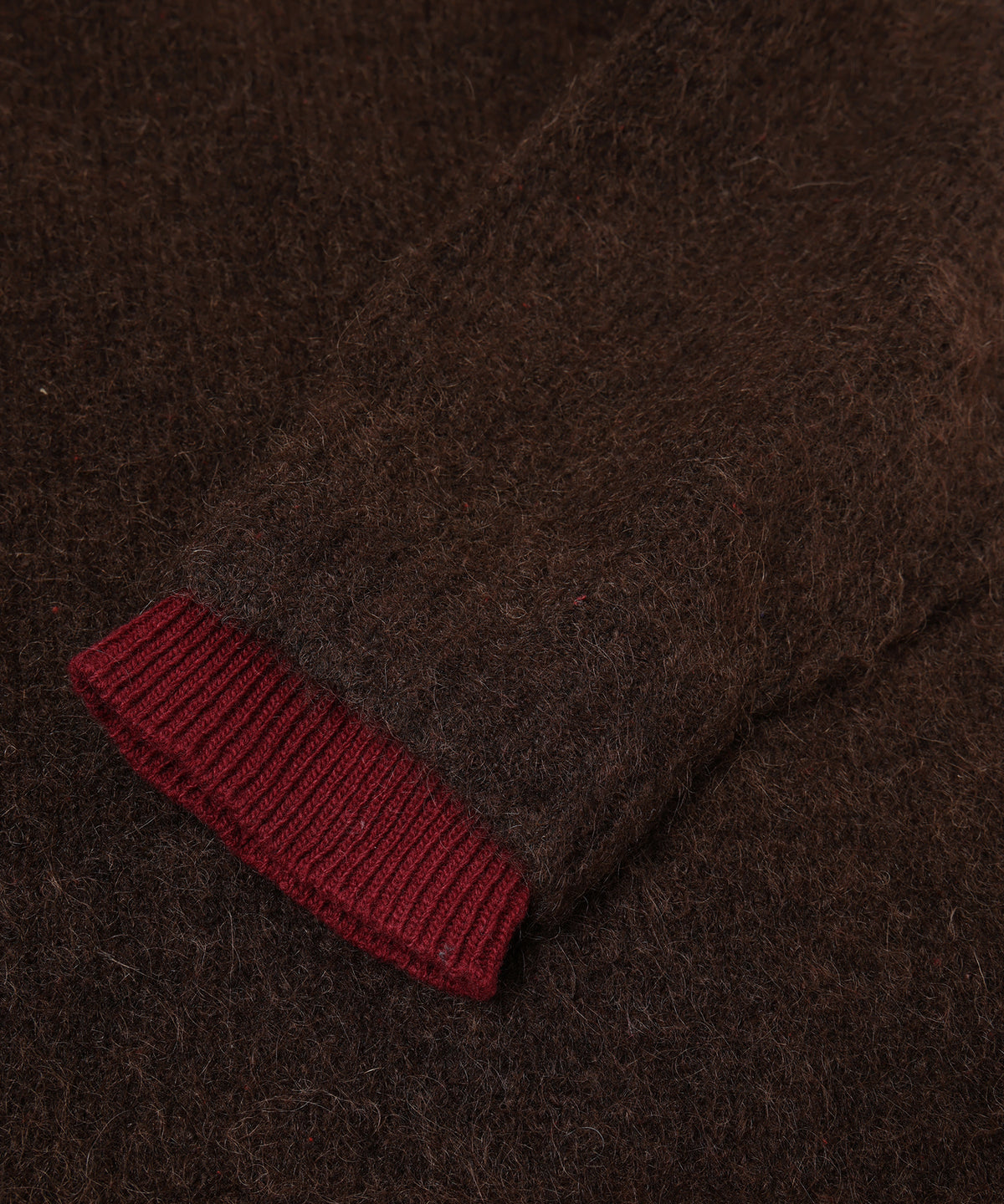 JIEDA　LAYERED MOHAIR V-NECK SWEATER