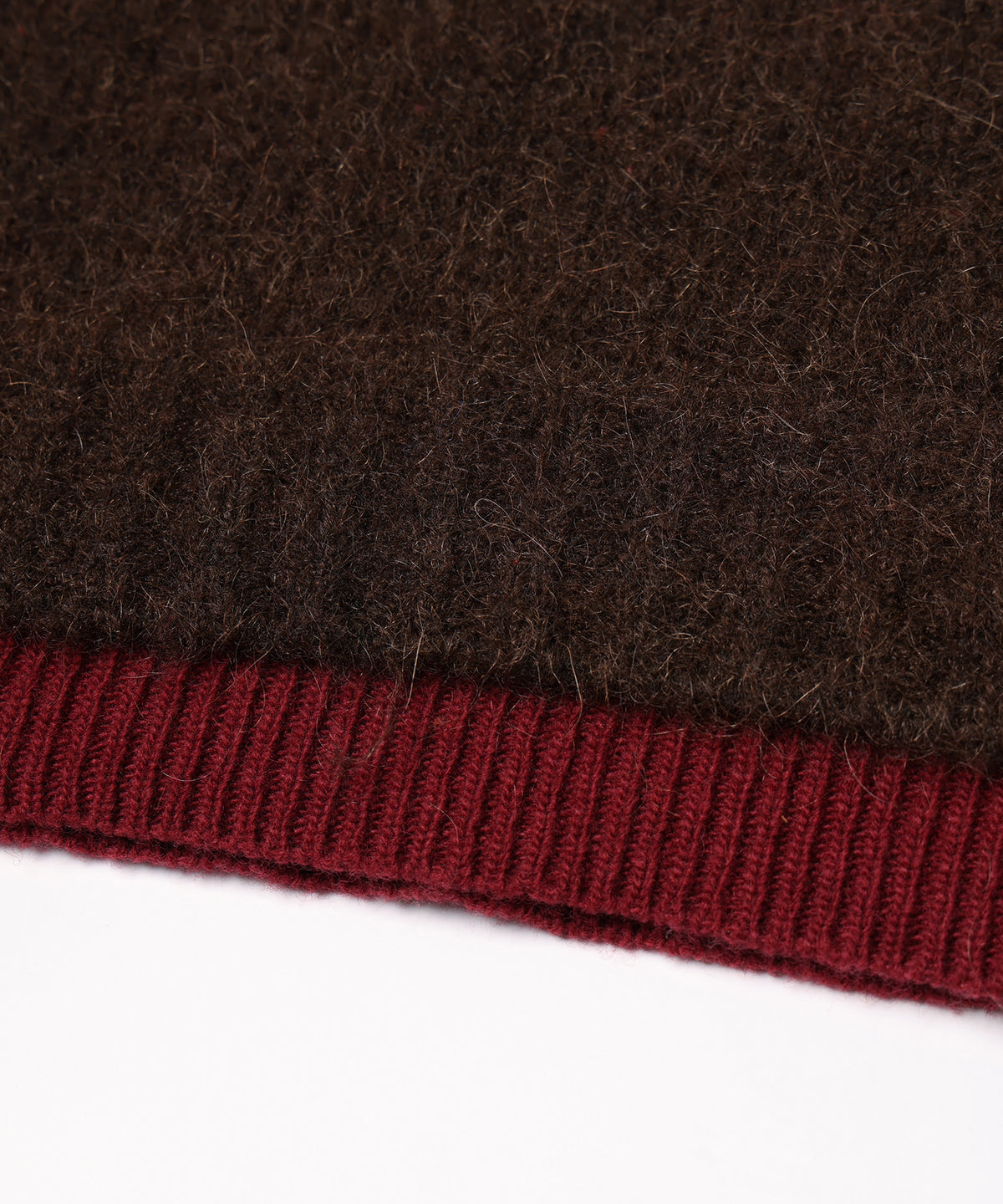 JIEDA　LAYERED MOHAIR V-NECK SWEATER