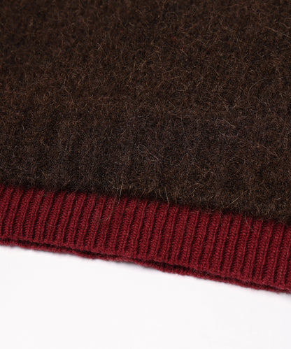 JIEDA　LAYERED MOHAIR V-NECK SWEATER