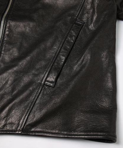 JIEDA　DRAPING LEATHER JACKET