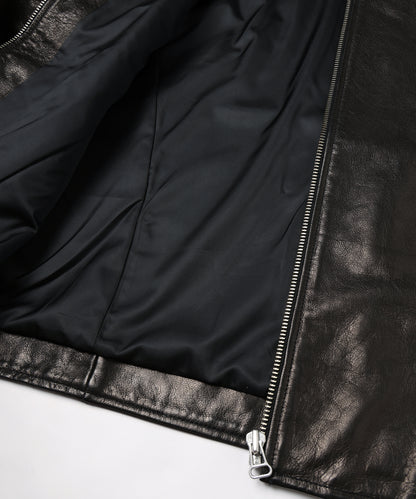 JIEDA　DRAPING LEATHER JACKET