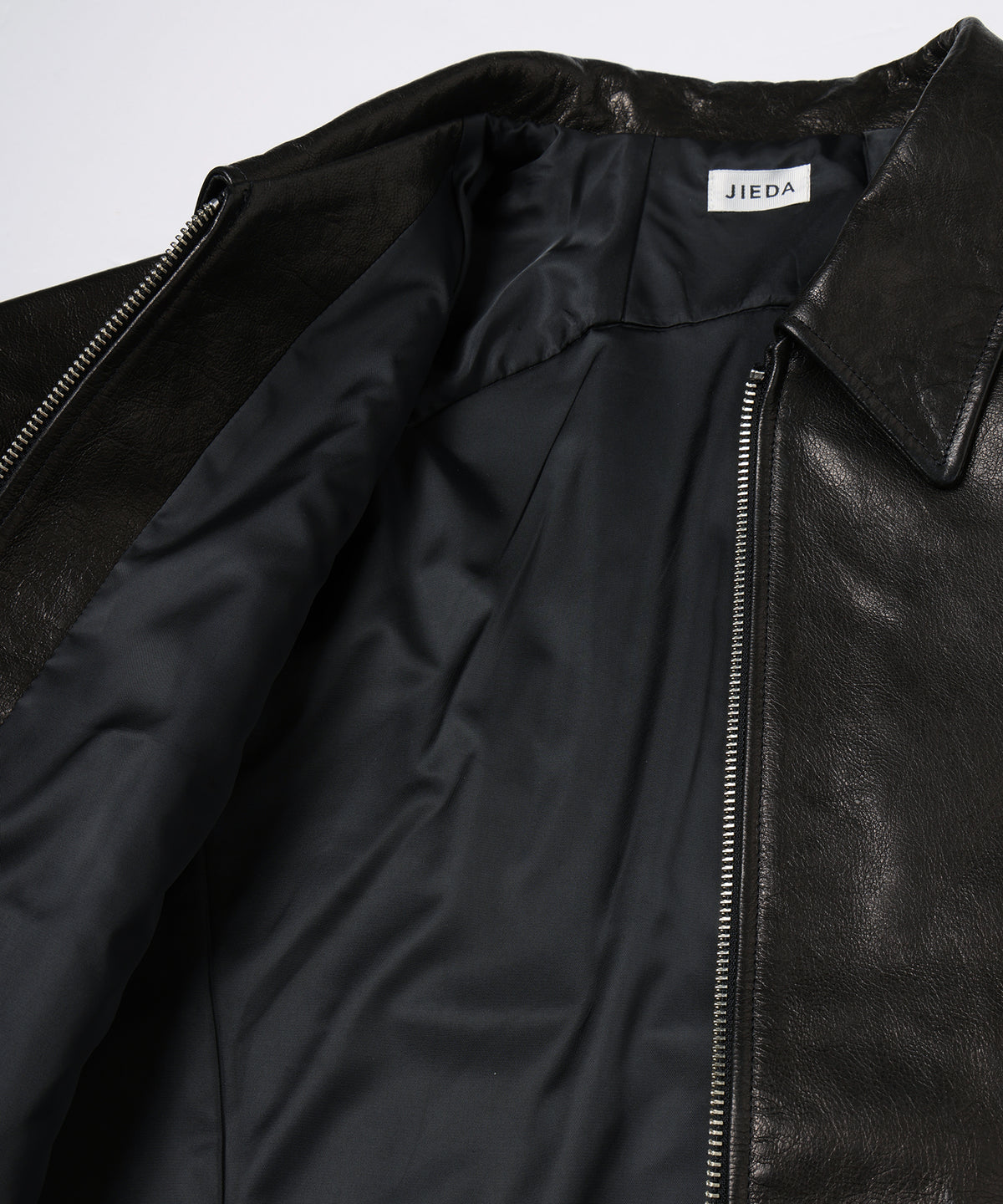 JIEDA　DRAPING LEATHER JACKET