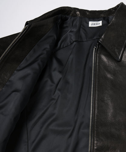 JIEDA　DRAPING LEATHER JACKET