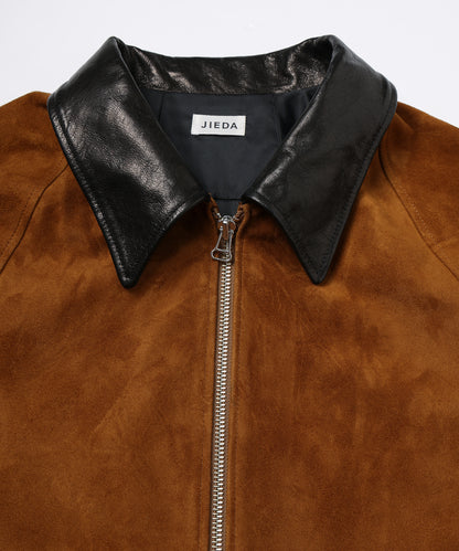 JIEDA　NUBUCK DRAPING LEATHER JACKET
