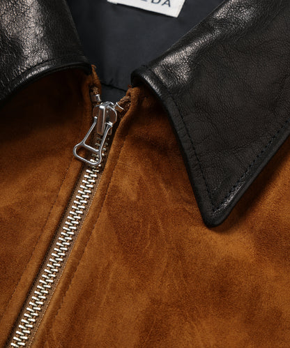 JIEDA　NUBUCK DRAPING LEATHER JACKET