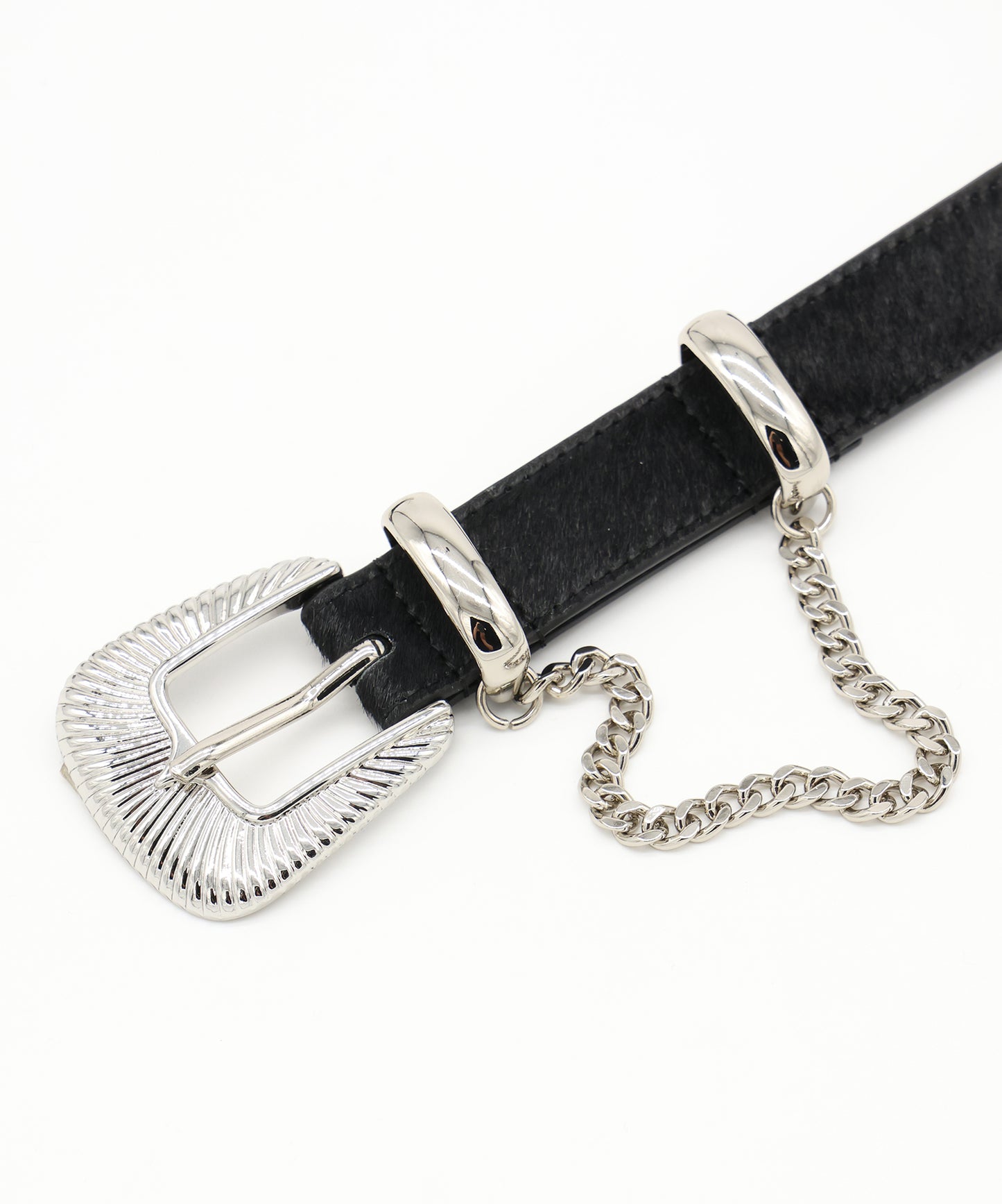 JIEDA　HAIRCALF WESTERN BELT