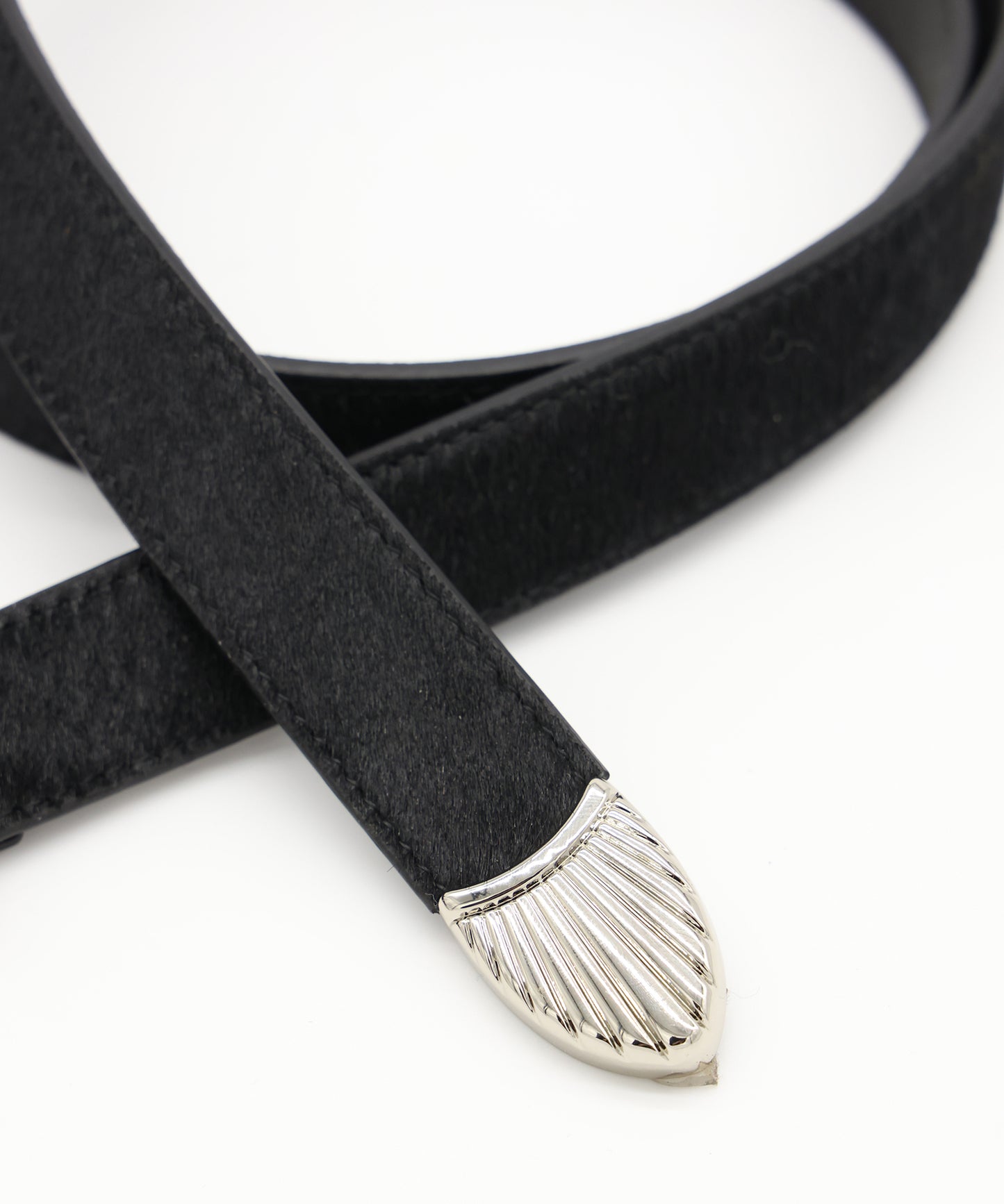 JIEDA　HAIRCALF WESTERN BELT