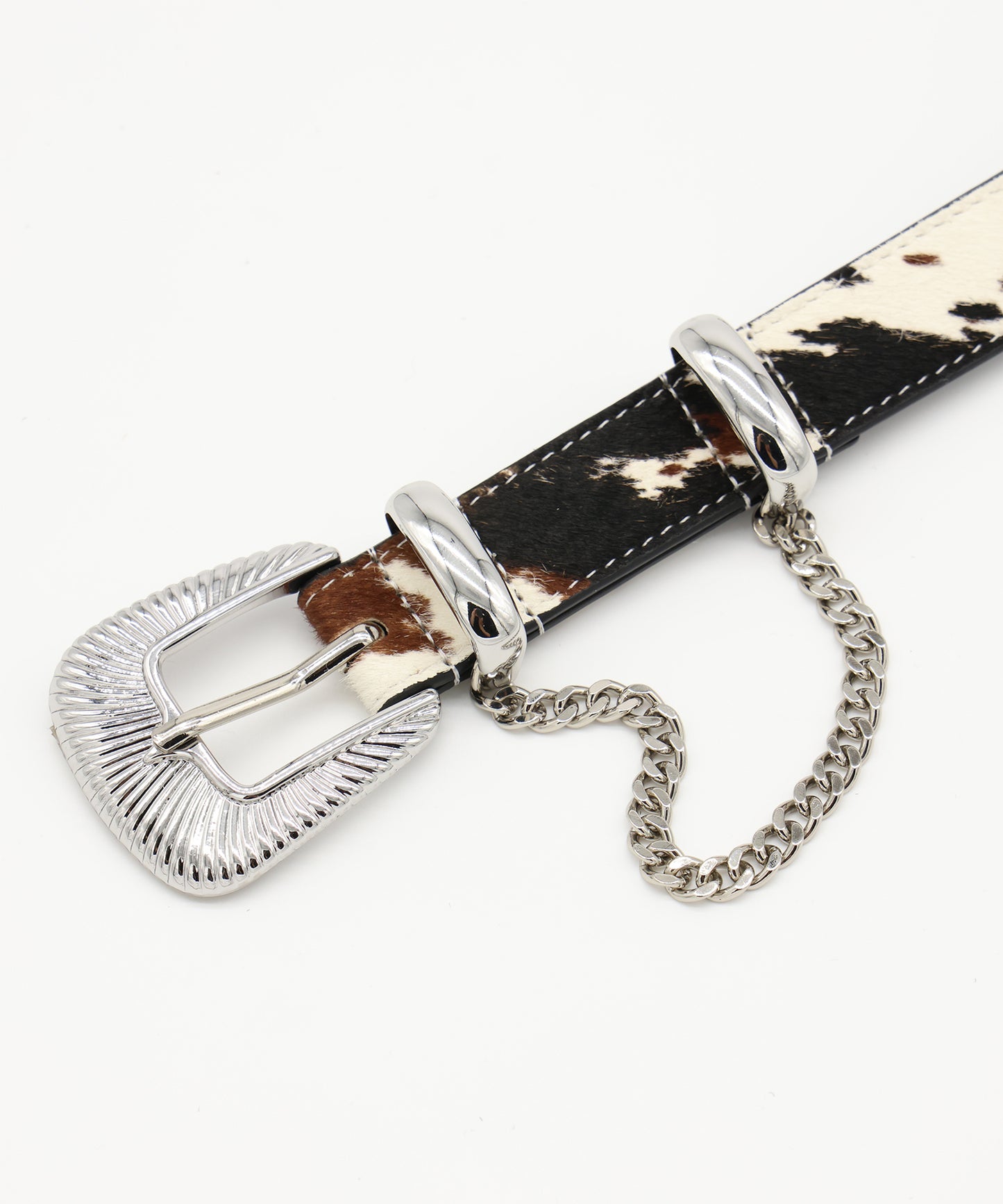 JIEDA　HAIRCALF WESTERN BELT