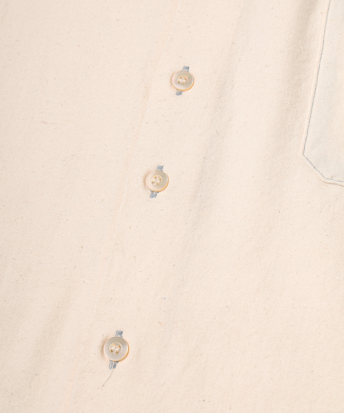 JIEDA　COTTON SILK CUT-OFF SHORT SHIRT