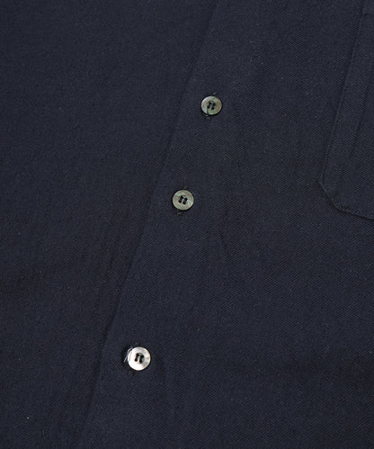 JIEDA　COTTON SILK CUT-OFF SHORT SHIRT