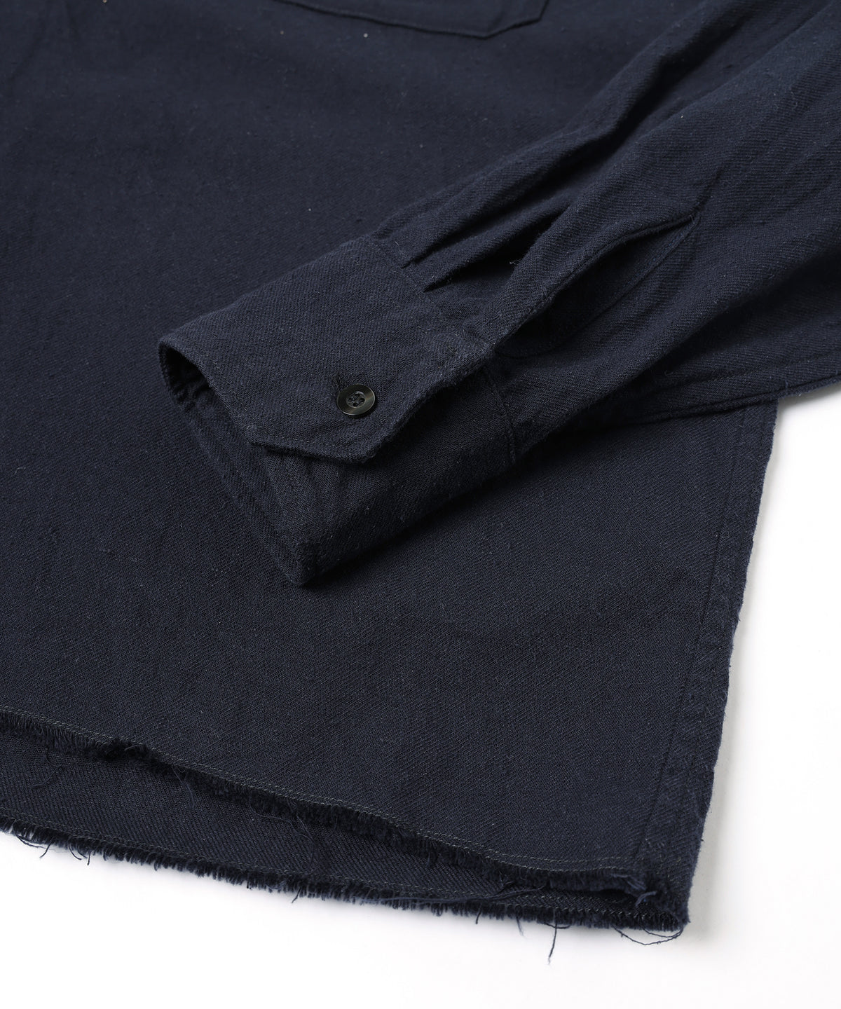 JIEDA　COTTON SILK CUT-OFF SHORT SHIRT