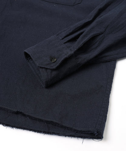 JIEDA　COTTON SILK CUT-OFF SHORT SHIRT